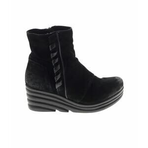 Miz Mooz Black wedge boots Zola Whipstitch Boot